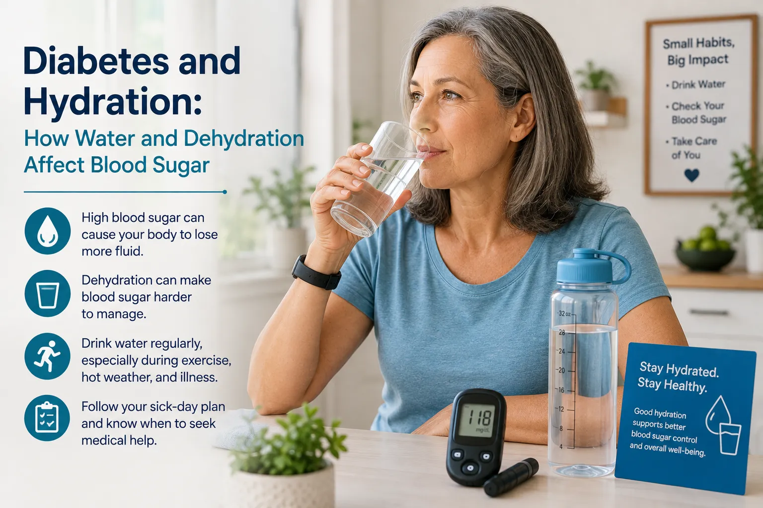 Diabetes and Hydration: How Water and Dehydration Affect Blood Sugar